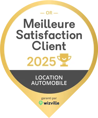 Trophée Meilleure satisfaction client 2025, catégorie location automobile